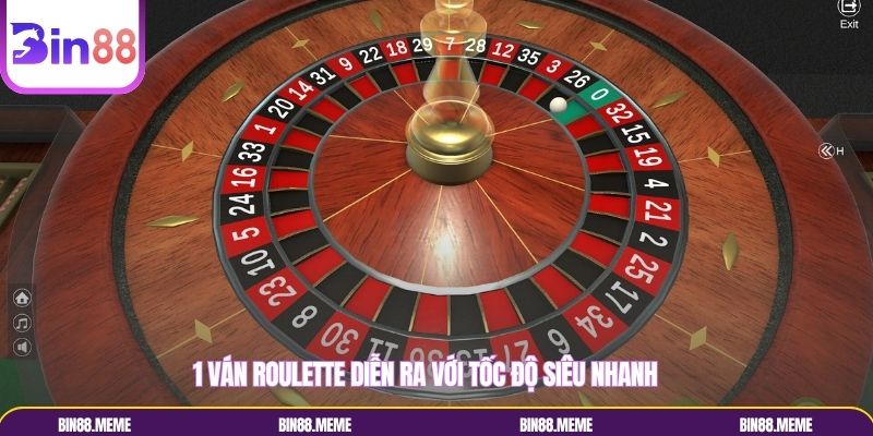 1 ván roulette diễn ra với tốc độ siêu nhanh 1 ván roulette diễn ra với tốc độ siêu nhanh
