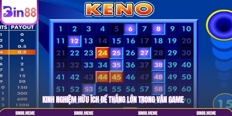 Kinh nghiệm hữu ích để thắng lớn trong ván game