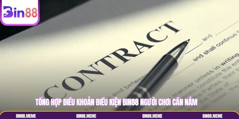 Tổng hợp điều khoản điều kiện Bin88 người chơi cần nắm Tổng hợp điều khoản điều kiện Bin88 người chơi cần nắm
